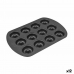 Форма для выпечки Quttin Чёрный Углеродистая сталь Пончики 26,5 x 18 x 2 cm (12 штук)