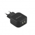 Wall Charger Qoltec 50186 Black 17 W