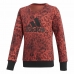 Hettefri genser for jenter Adidas YG Crew Rød