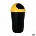 Rubbish Bin Tontarelli Small hoop Yellow Black 25 L (10 Units)