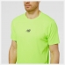 Kurzärmliges Sport T-Shirt New Balance Zitronengrün
