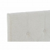Sengegavl DKD Home Decor Hvid Polyester Gummitræ (160 x 7 x 65 cm)