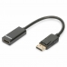 Adaptador DisplayPort para HDMI Digitus AK-340400-001-S Preto 15 cm