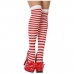 Αποκριάτικες Κάλτσες Striped Ένα μέγεθος Κόκκινο