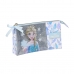 Kolmilokeroinen laukku Frozen Memories Sininen Valkoinen (22 x 12 x 3 cm)