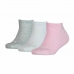 Športové ponožky Puma Kids Invisible Sivá Ružová Biela 3 kusov