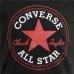 Barne Kortermet T-skjorte Converse Timeless Patch Svart