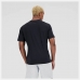 Tricou cu Mânecă Scurtă Bărbați New Balance Essentials Stacked Logo Negru