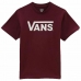 T-shirt med kortärm Barn Vans Classic Rödbrun