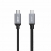 Kabel USB C Aukey CB-CD5 Črna Črn/Siv 1 m