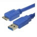 USB 3.0 A - Micro USB B kaapeli 3GO CMUSB3.0 2 m Sininen