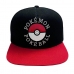 Unisex Καπέλο Pokémon Trainer 58 cm Μαύρο Κόκκινο Ένα μέγεθος