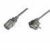 Захранващ кабел Digitus DIGITUS Cable de alimentación Черен C13 IEC C13 75 cm