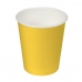 Sada pohárov Algon Kartón Jednorázový; nevratný 200 ml Žltá 24 kusov