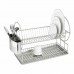 Draining Rack for Kitchen Sink Quttin Metal Stainless steel 49,5 x 24 x 35 cm (6 Units) (49,5 x 24 x 35 cm)