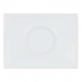 Flad Plade Inde Gourmet Porcelæn Hvid 29,5 x 22 x 3 cm