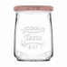 Transparent Glass Jar Inde Tasty 550 ml With lid (12 Units)