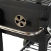 Coal Barbecue with Cover and Wheels DKD Home Decor Black Metal Steel 140 x 60 x 108 cm (140 x 60 x 108 cm)