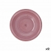 Piatto Fondo Quid Vita Peoni Ceramica Rosa Ø 21,5 cm (12 Unità)