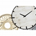 Nástěnné hodiny DKD Home Decor Šedý Kov Kruhy Dřevo MDF (99 x 7.6 x 54.3 cm)