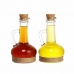 Set de Aceitera y Vinagrera DKD Home Decor 9 x 9 x 16 cm Cristal Natural Transparente Corcho 320 ml 2 Unidades