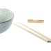 Zestaw do Sushi DKD Home Decor Bambus Kamionka Biały Kolor Zielony Orientalny 30 x 21 x 7 cm (6 Części)