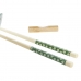 Set za sushi DKD Home Decor Bambus Gres Keramika Bijela Zelena Orijentalno 30 x 21 x 7 cm (6 Dijelovi)