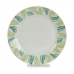 Dezertný tanier Listy Biela zelená Ø 19 cm Porcelán (10 kusov)