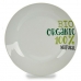 Flad Plade Organic Porcelæn 24,4 x 2,6 x 24,4 cm (10 enheder)