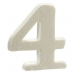 Numeri 4 Bianco polistirene 2 x 15 x 10 cm (12 Unità)