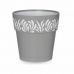 Self-watering flowerpot Stefanplast Gaia Grey 15 x 15 x 15 cm White Plastic (12 Units)