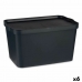 Úložný box s víkem Antracit Plastické 24 L 29,3 x 24,5 x 45 cm (6 kusů)