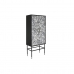 Cupboard DKD Home Decor Black Grey Resin Bone MDF Wood 75 x 40 x 181 cm