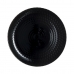 Lapos Tányér Luminarc Pampille Noir Fekete Üveg 25 cm (24 egység)