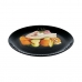 Plochý tanier Luminarc Pampille Noir Čierna Sklo 25 cm (24 kusov)
