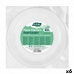 Σετ επαναχρησιμοποιήσιμων πιάτων Algon Στρόγγυλο Λευκό Πλαστική ύλη 20,5 x 2 cm (x6)