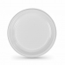 Set de platos reutilizables Algon Redondo Blanco Plástico 20,5 x 2 cm (6 Unidades)
