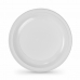 Set de platos reutilizables Algon Redondo Blanco Plástico 22 x 22 x 1,5 cm (6 Unidades)