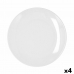 Плоская тарелка Bidasoa Glacial Coupe Керамика Белый (27 cm) (Pack 4x)