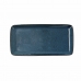 Platou pentru Servire Bidasoa Ikonic Ceramică Albastru (28 x 14 cm) (Pack 4x)
