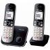 Teléfono Inalámbrico Panasonic KX-TG6852SPB Negro