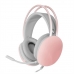 Sluchátka s mikrofonem Mars Gaming MH-GLOW RGB Růžový