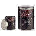 Tin Tea Black Metal 1 L 10,5 x 15 x 10,5 cm (24 Units)