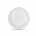 Set de platos reutilizables Algon Blanco Plástico 22 x 22 x 1,5 cm (36 Unidades)