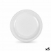 Lot d'assiettes réutilisables Algon Blanc Plastique 25 x 25 x 1,5 cm (36 Unités)