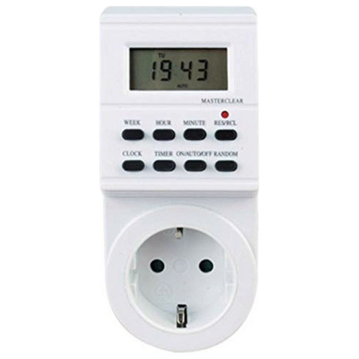 Spina con timer digitale Silver Electronics 49401