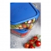 Lunch box Borgonovo Igloo Blue 22 x 22 x 9 cm 18,5 x 18,5 x 7,4 cm