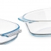 Set of trays Transparent Borosilicate Glass 700 ml 2 L (6 Units)