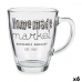 Cană tip Halbă Market Transparent Sticlă (320 ml) (6 Unități)