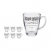 Tasse mug Market Transparent verre (320 ml) (6 Unités)